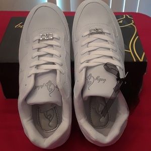 Women white baby phat shoes